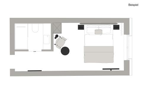 Hotello Hotel room outline drawing